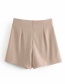 Fashion Khaki Irregular Short Skirt