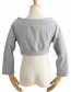 Fashion Gray Cropped Sweater