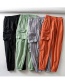 Fashion Orange Pocket Elasticated Pants