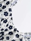 Fashion White Flower Print Camisole