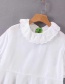 Fashion White Lace-neck Ruffle Shirt