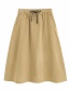 Fashion Khaki Lace-up Skirt