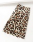 Fashion Khaki Leopard-print High-waist Skirt