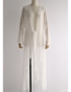 Fashion White Flared Sleeve Shawl Mid-length Sun Protective Clothing