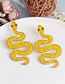 Fashion Yellow Geometric Bead Stud Earrings