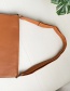 Fashion Ginger Pu Square Shoulder Crossbody Bag