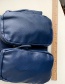 Fashion Blue Pu Backpack