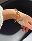 Fashion Golden Acrylic Love Circle Geometric Bracelet