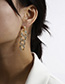 Fashion White K Diamond Earrings