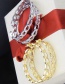 Fashion Platinum-plated Copper Plating Diamond Chain Earrings