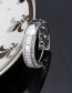 Fashion Platinum-plated Copper Plating Zirconium Round Cutout Earrings