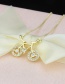 Fashion Gold-plated Gold-plated Bicycle Necklace With Diamonds
