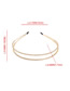 Fashion Golden Double-layer Alloy Hoop With Diamonds