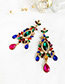 Fashion Ab Color Alloy Stud Earrings