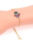 Fashion Color Adjustable Bracelet With Diamond Palm