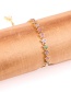 Fashion Color Adjustable Bracelet With Diamonds And Pentagram Contrast