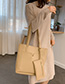 Fashion Brown Solid Color Shoulder Shoulder Bag