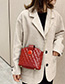 Fashion Red Chain Rhombus Shoulder Bag