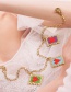Fashion Color Mizhu Handwoven Heart-shaped Stainless Steel Bracelet