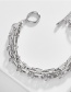 Fashion White K Hand-woven Chain Multi-layer Bracelet