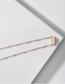 Fashion Silver Polygonal Geometric Necklace With Copper Fittings