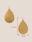 Fashion Yuan Silver Drop-matted Gold-plated Geometric Earrings