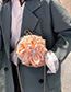Fashion Apricot Rhinestone Flower Chain Clip Shoulder Crossbody Bag