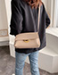 Fashion Black Pu Multi-layer Wide Shoulder Strap Flap Crossbody Shoulder Bag