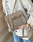 Fashion Brown Knotted Buckle Shoulder Crossbody Bag
