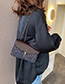 Fashion Black Sequined Patent-leather Shoulder Bag