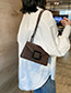 Fashion Creamy-white Crocodile Chain Flap Shoulder Bag