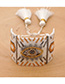 Fashion White Rice Beads Woven Diamond Bracelet