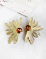 Fashion Red Alloy Stud Earrings With Diamonds