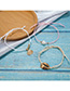 Fashion Golden Pearl Shell Scallop String Anklets Suit