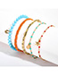 Fashion Color M Zhuhai Spiro Starfish Metal Anklet Set Chain