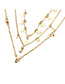Fashion Golden Pentagram Necklace Multilayer Alloy Diamond Eyes