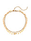 Fashion Golden Starburst Alloy Shell Multilayer Diamond Necklace