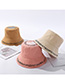 Fashion Pink Letter Print Foldable Male Fisherman Hat