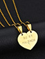 Fashion Golden Broken Heart Letter Stainless Steel Couple Necklace