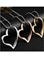 Fashion Rose Gold Irregular Love Stainless Steel Necklace