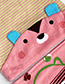 Fashion Pink Children's Cartoon Hat Bib Suit