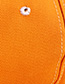 Fashion Orange Canvas Adult Peaked Cap
