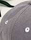 Fashion Gray Canvas Adult Peaked Cap