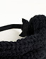 Fashion Black Knit Adult Hairband