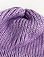 Fashion Purple Knitted Emoji Children Hat