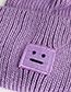 Fashion Purple Knitted Emoji Children Hat