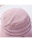 Fashion Pink Metal Foldable Fisherman Hat