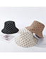 Fashion Black Lettering Cotton Fisherman Hat On Both Sides