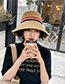Fashion Black Big Hit Color Stitching Brimmed Hat