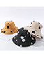 Fashion Beige Polka Dot Wear Double-sided Collapsible Hat